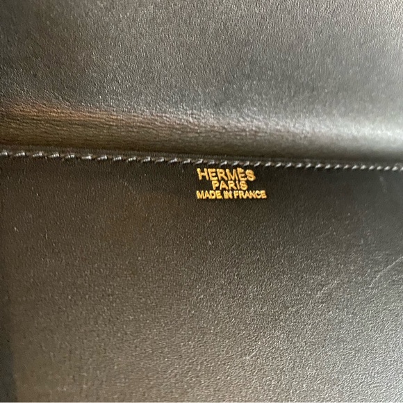 Hermes Ultra Rare Long Black Leather Clutch - Picture 4 of 8